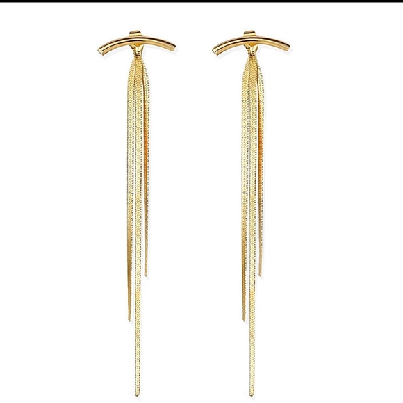Tassel Earrings 18K Gold Plated - Picture 2 of 6